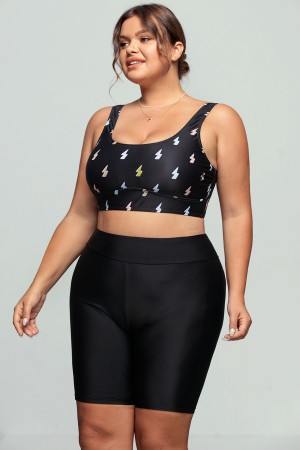 Scoop Swim Lightning Print Bikini Set